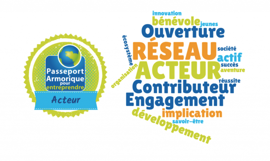 Open digital Badges numériques, passeport Armorique, entrepreneuriat étudiant acteur contribution réseau